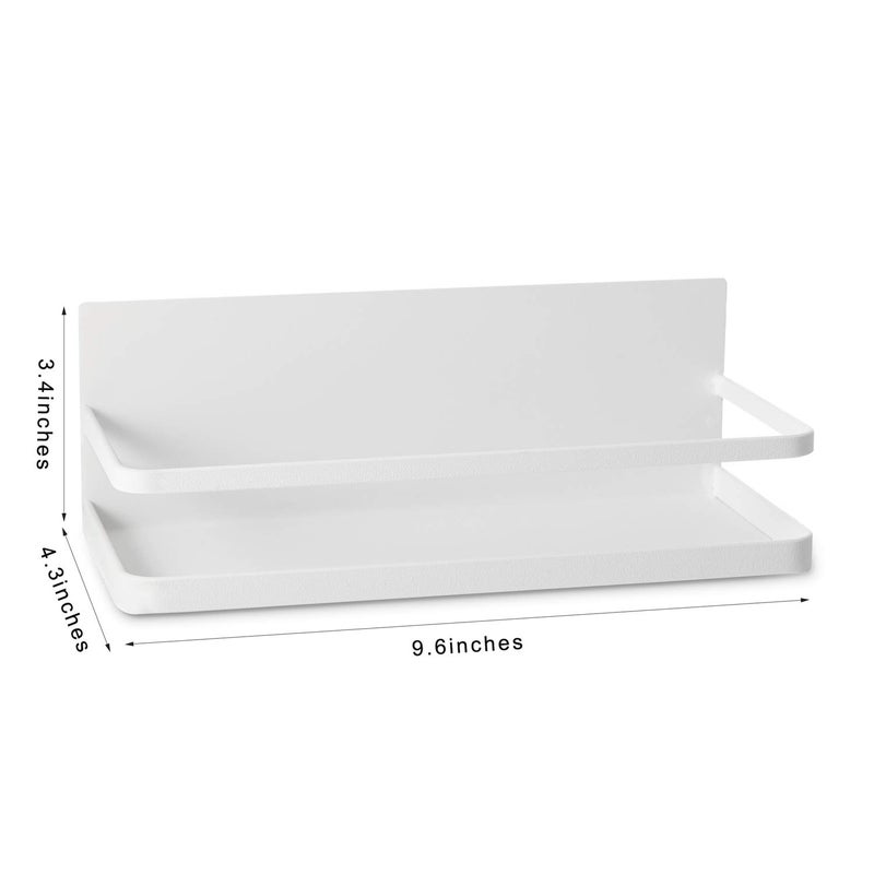 Hoopoton Magnetic Spice Rack Single Tier Refrigerator spice organizer Shelf, Easy to Install The Side of the Refrigerator - Image 3